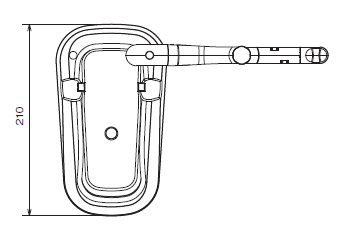 LAQUAact電極スタンド（オプション）外形寸法図