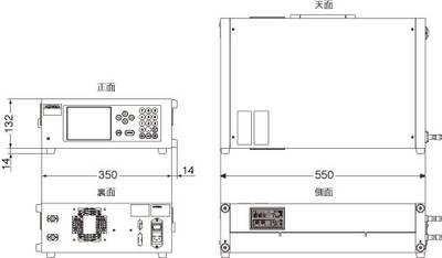 外形寸法図(mm)