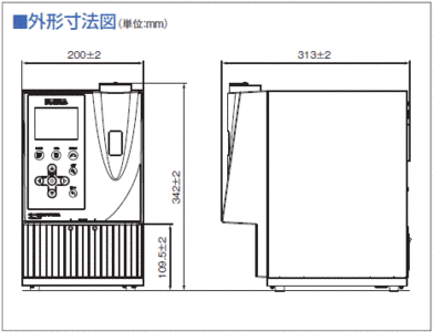 外形寸法図(mm)